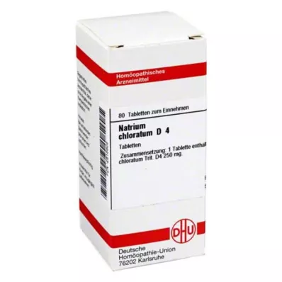 NATRIUM CHLORATUM D 4 Tablet, 80 Kapsül