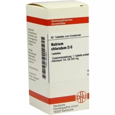 NATRIUM CHLORATUM D 6 Tablet, 80 Kapsül