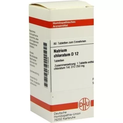 NATRIUM CHLORATUM D 12 Tablet, 80 Kapsül