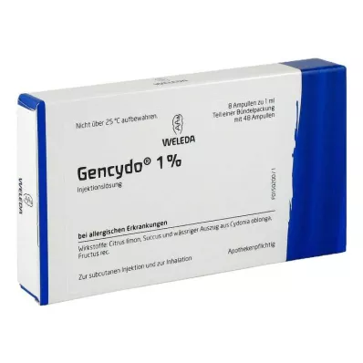 GENCYDO %1 enjeksiyonluk çözelti, 48X1 ml