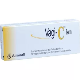 VAGI C Fem vajinal tabletler, 12 adet