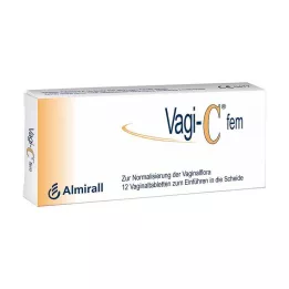 VAGI C Fem vajinal tabletler, 12 adet