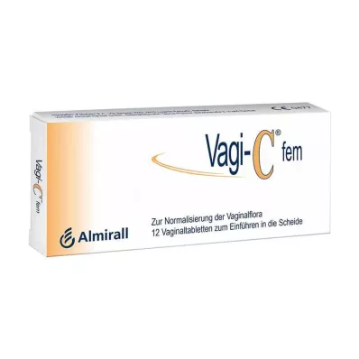 VAGI C Fem vajinal tabletler, 12 adet