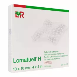 LOMATUELL H Merhem tülü 10x10 cm steril, 10 adet