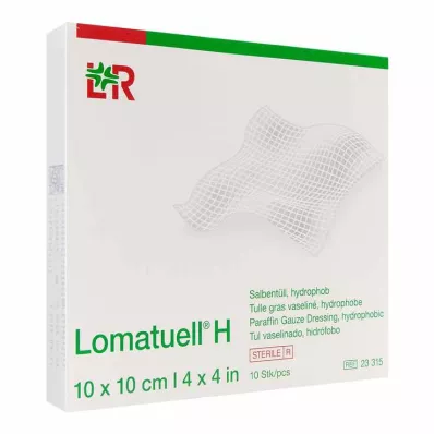 LOMATUELL H Merhem tülü 10x10 cm steril, 10 adet