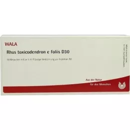 RHUS TOXICODENDRON E foliis D 30 ampul, 10X1 ml