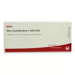 RHUS TOXICODENDRON E foliis D 30 ampul, 10X1 ml