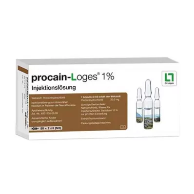 PROCAIN-Loges %1 enjeksiyonluk çözelti ampulleri, 50X2 ml