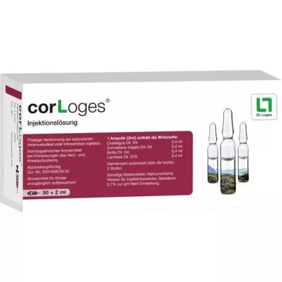 CORLOGES Enjeksiyonluk ampuller için çözelti, 50X2 ml