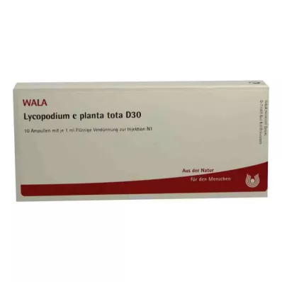 LYCOPODIUM E planta tota D 30 ampul, 10X1 ml LYCOPODIUM E planta tota D 30 ampul, 10X1 ml
