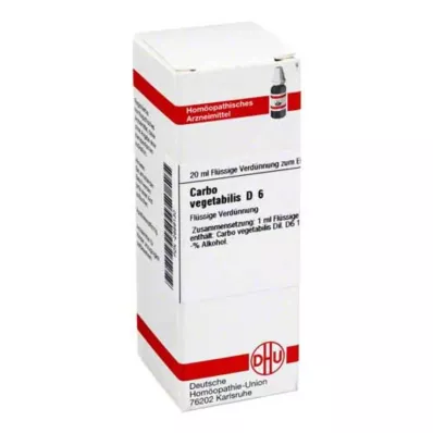 CARBO VEGETABILIS D 6 seyreltme, 20 ml CARBO VEGETABILIS D 6 seyreltme, 20 ml