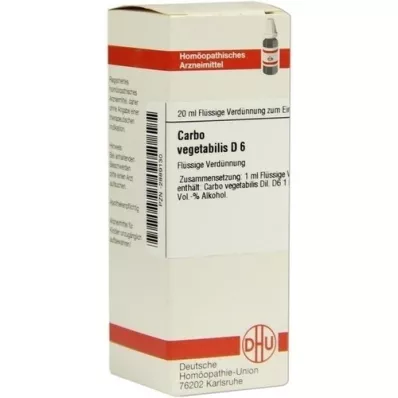 CARBO VEGETABILIS D 6 seyreltme, 20 ml
