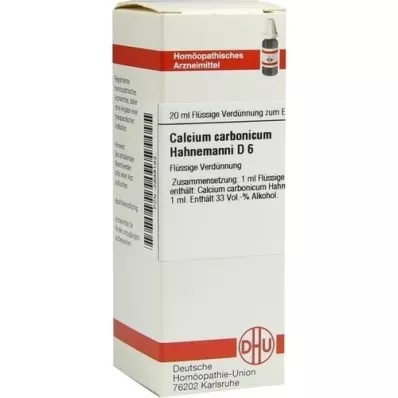 CALCIUM CARBONICUM Hahnemanni D 6 Dilüsyon, 20 ml