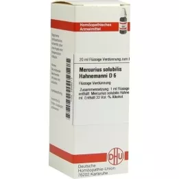 MERCURIUS SOLUBILIS Hahnemanni D 6 Dilüsyon, 20 ml