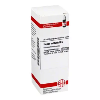HEPAR SULFURIS D 6 seyreltme, 20 ml HEPAR SULFURIS D 6 seyreltme, 20 ml
