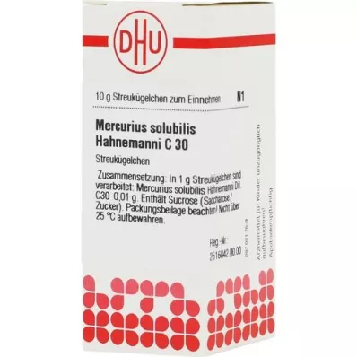 MERCURIUS SOLUBILIS Hahnemanni C 30 globül, 10 g