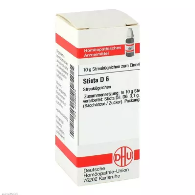 STICTA D 6 globül, 10 g