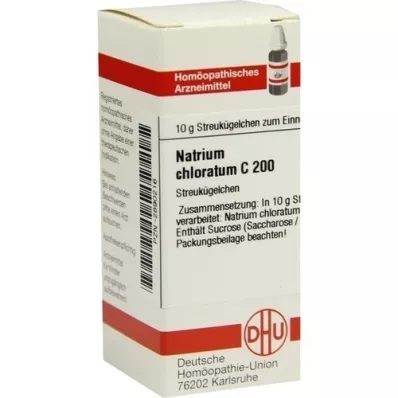 NATRIUM CHLORATUM C 200 globül, 10 g
