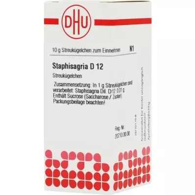 STAPHISAGRIA D 12 globül, 10 g