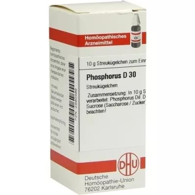 PHOSPHORUS D 30 globül, 10 g