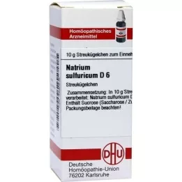 NATRIUM SULFURICUM D 6 globül, 10 g