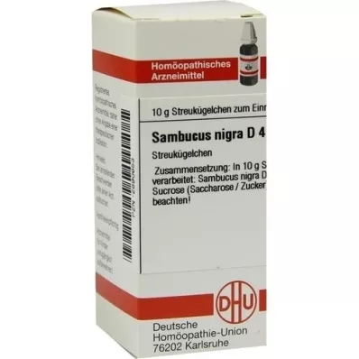 SAMBUCUS NIGRA D 4 globül, 10 g