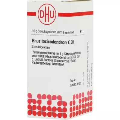 RHUS TOXICODENDRON C 30 globül, 10 g