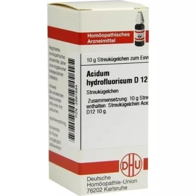 ACIDUM HYDROFLUORICUM D 12 globül, 10 g