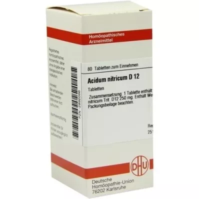 ACIDUM NITRICUM D 12 Tablet, 80 Kapsül