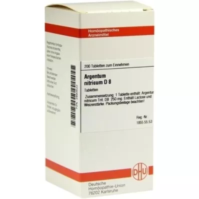 ARGENTUM NITRICUM D 8 Tablet, 200 Kapsül