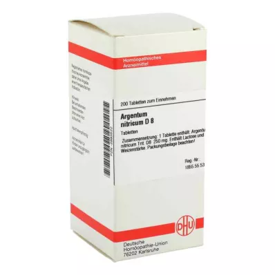 ARGENTUM NITRICUM D 8 Tablet, 200 Kapsül