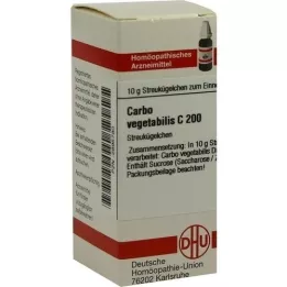 CARBO VEGETABILIS C 200 globül, 10 g