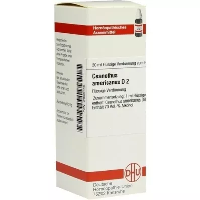 CEANOTHUS AMERICANUS D 2 seyreltme, 20 ml