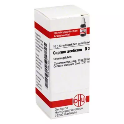 CUPRUM ACETICUM D 30 globül, 10 g