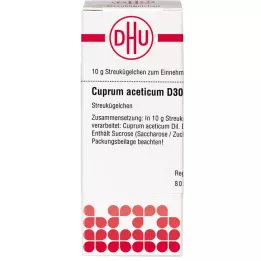 CUPRUM ACETICUM D 30 globül, 10 g