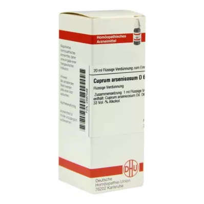 CUPRUM ARSENICOSUM D 6 seyreltme, 20 ml CUPRUM ARSENICOSUM D 6 seyreltme, 20 ml