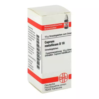 CUPRUM METALLICUM D 10 globül, 10 g