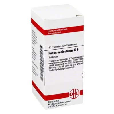 FUCUS VESICULOSUS D 6 Tablet, 80 Kapsül FUCUS VESICULOSUS D 6 Tablet, 80 Kapsül