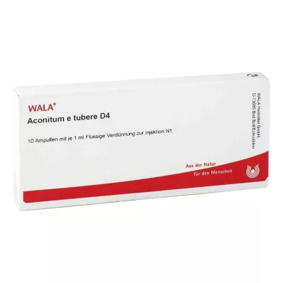 ACONITUM E tubere D 4 ampul, 10X1 ml