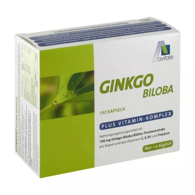 GINKGO 100 mg kapsül+B1+C+E, 192 adet