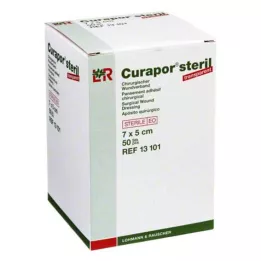 CURAPOR Yara sargısı steril şeffaf 5x7 cm, 50 adet