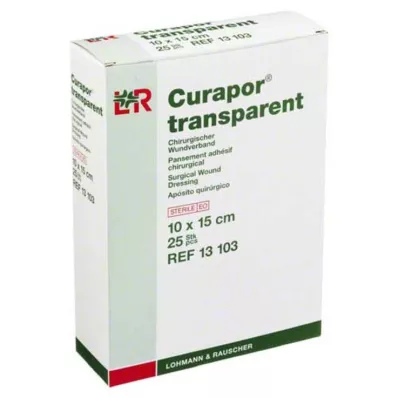 CURAPOR Yara sargısı steril şeffaf 10x15 cm, 25 adet