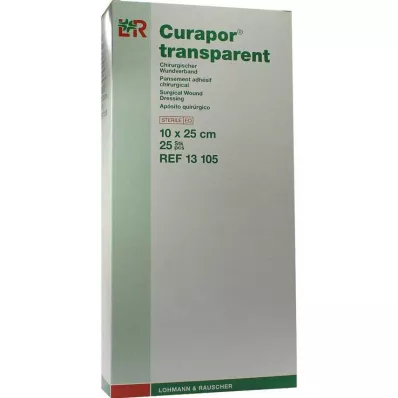 CURAPOR Yara sargısı steril şeffaf 10x25 cm, 25 adet CURAPOR Yara sargısı steril şeffaf 10x25 cm, 25 adet