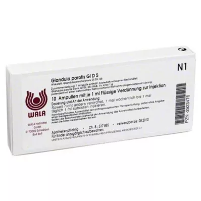GLANDULA PAROTIS GL D 5 ampul, 10X1 ml GLANDULA PAROTIS GL D 5 ampul, 10X1 ml