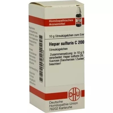 HEPAR SULFURIS C 200 globül, 10 g