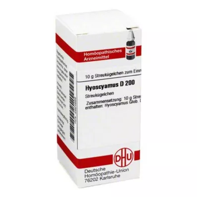 HYOSCYAMUS D 200 globül, 10 g HYOSCYAMUS D 200 globül, 10 g
