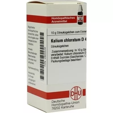 KALIUM CHLORATUM D 4 globül, 10 g