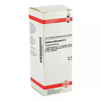 KALIUM SULFURICUM D 6 seyreltme, 50 ml