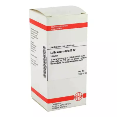 LUFFA OPERCULATA D 12 Tablet, 200 Kapsül