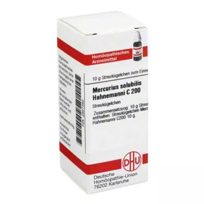 MERCURIUS SOLUBILIS Hahnemanni C 200 globül, 10 g